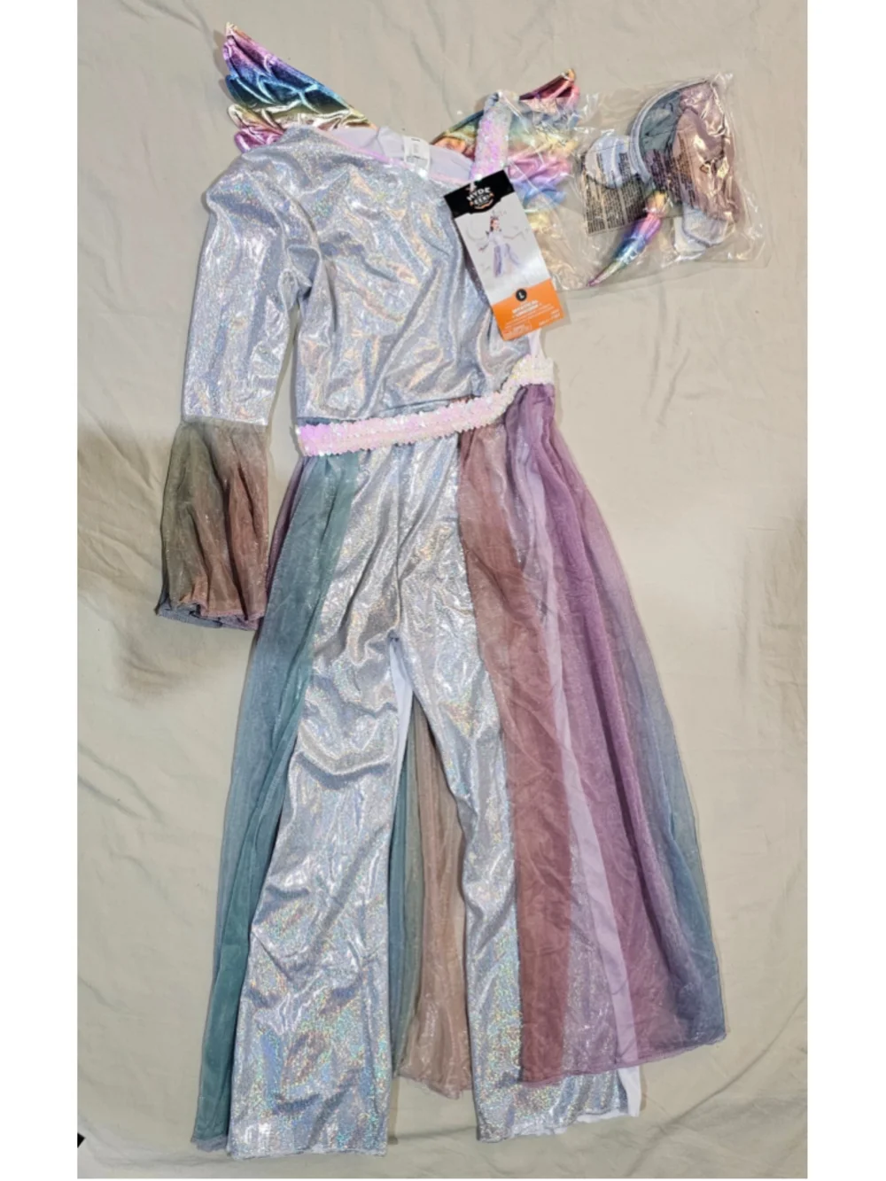 Girls Hyde and Eek! Boutique Mystical Unicorn Costume One Size White Multicolor